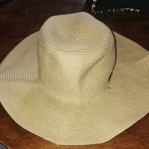 Panama Jack Wide-Brim Straw Sun Hat - Natural Tan